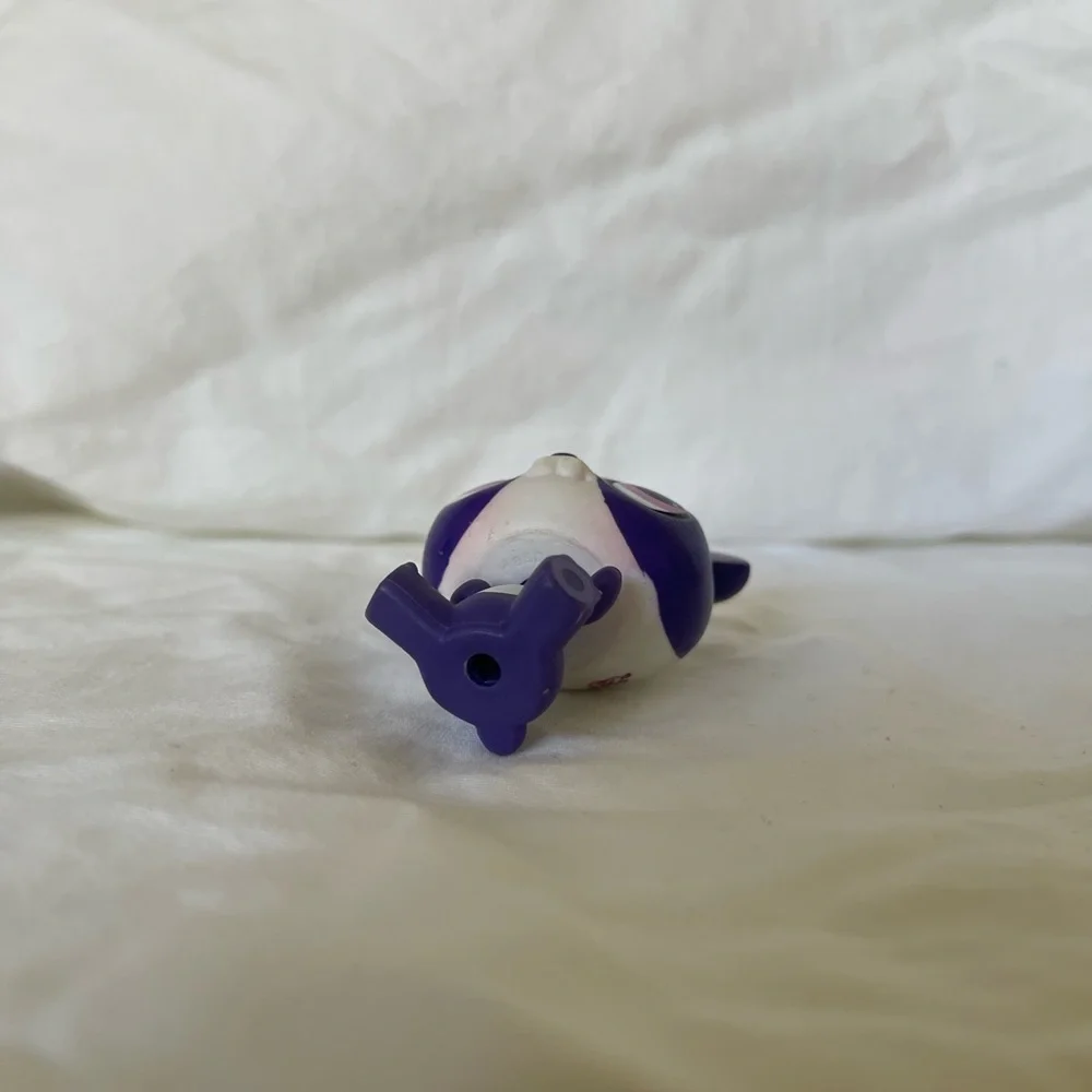 LITTLEST PETSHOP PET SHOP LPS #3620 HASBRO PANDA BEAR WHITE PURPLE PINK EYES